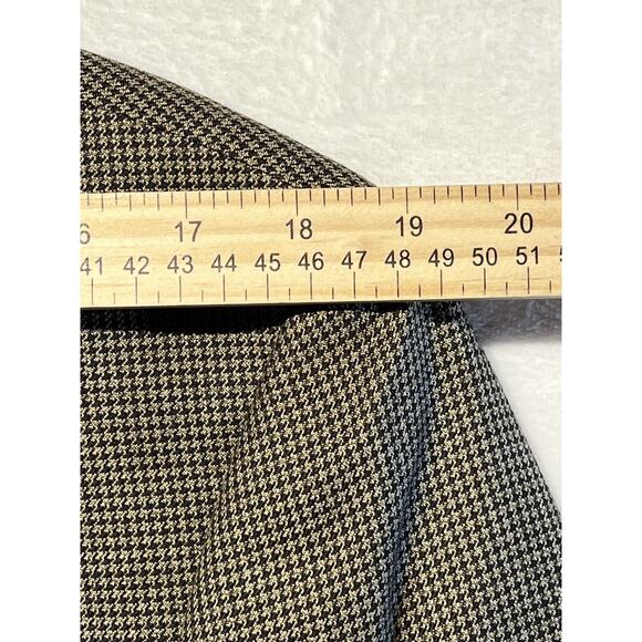 New Chaps Ralph Lauren 42R Mens Brown Houndstooth Casual Blazer Sport Jacket - Picture 10 of 15